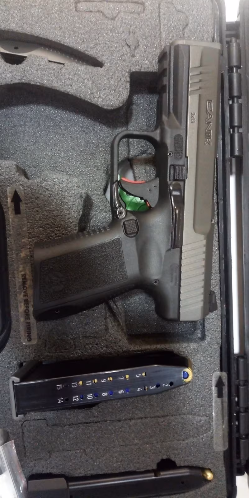 CANİK TP9 SF ELİTE-S TUNGSTEN CERAKOTE KAPLAMA- SIFIR AYARINDA-KYDEX İÇ KILIF- 19+1 ŞARJÖR KAPASİTESİ