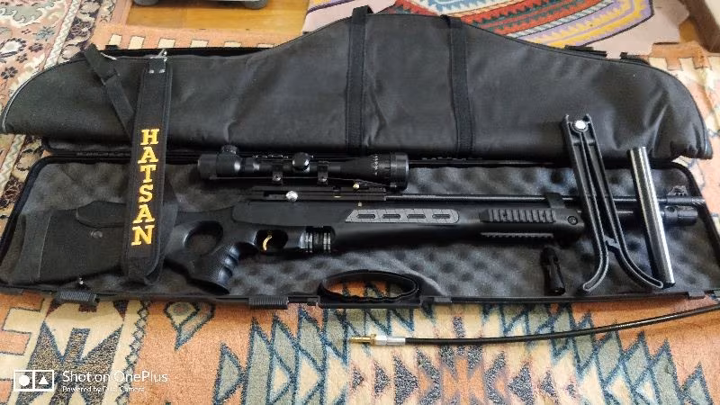 HATSAN BT-65 SB Elite Lw 9 Ay Garantili (3 gün, 6 Şarşör Kullanıldı 0 Ayarında) + Pompa + Moderatör + 3 Kutu Pellet
