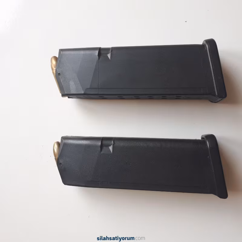 2 adet glock 19 şarjörü ihtiyaç fazlası