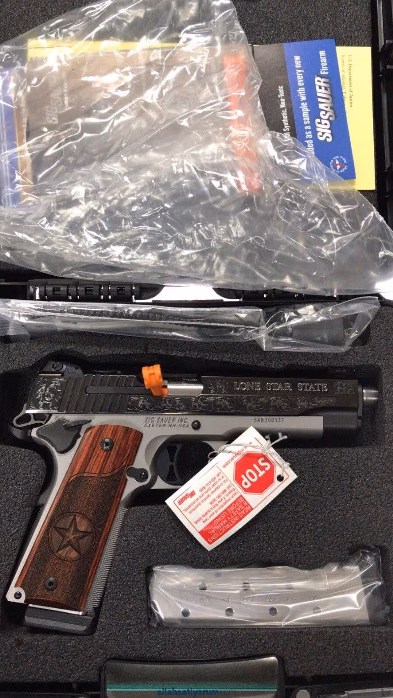 1911 Sig Sauer Texas Silver Edition