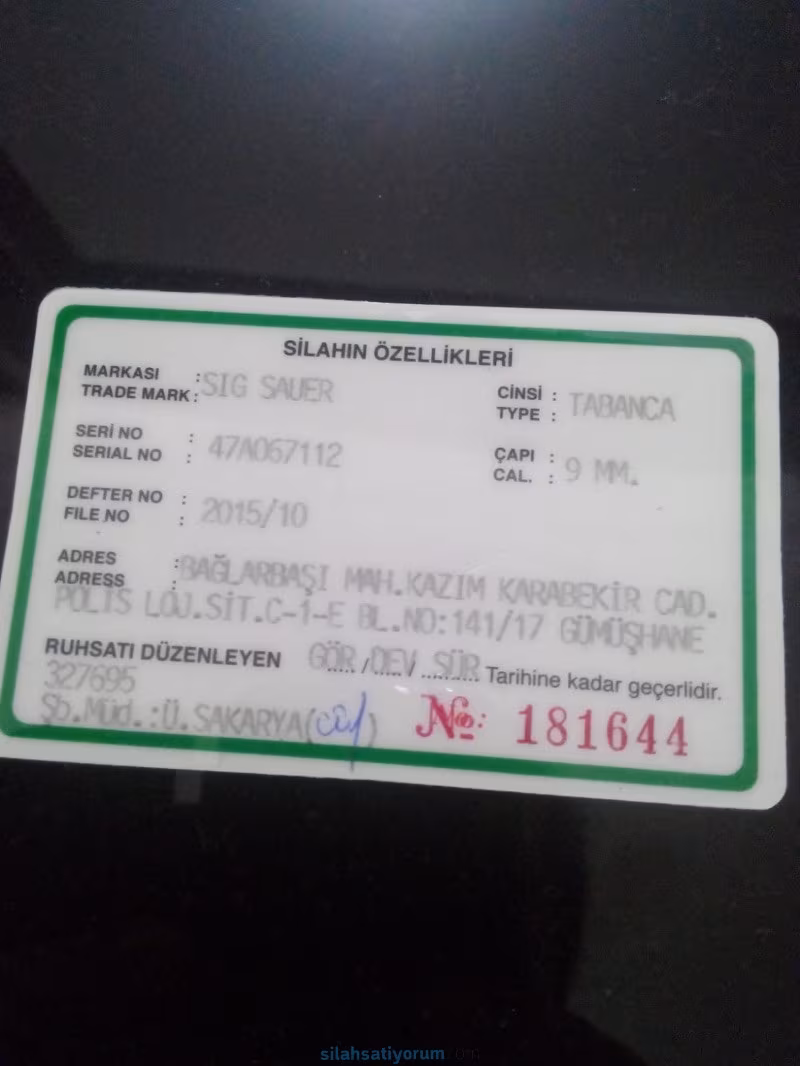 Sig Sauer P226 Elite( 1 mermi bile atılmadı) Fiyatı düşürdük