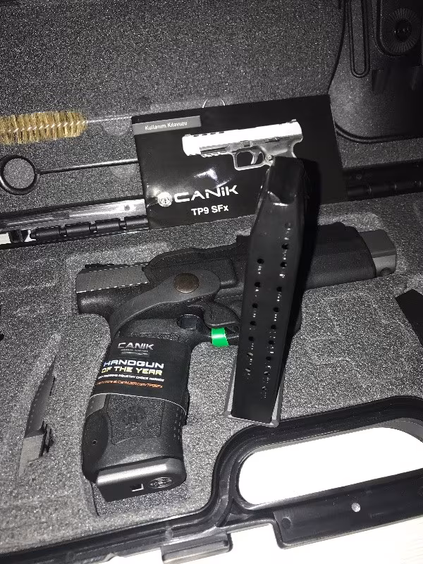 Polisten acil satılık  hiç kullanılmamış Canik TP9 SFX tungsten gri