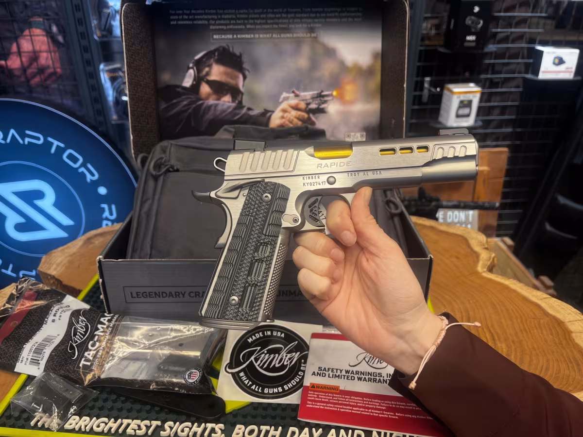 kimber rapide dawn 45 acp sıfır kutusunda