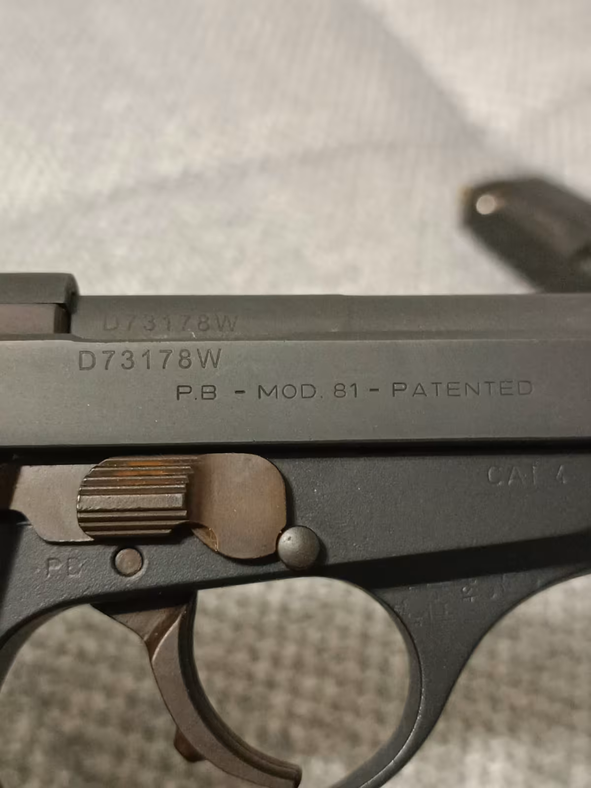 7,65 mm Beretta Mod.81 (12+1 Şarjör Kapasiteli)