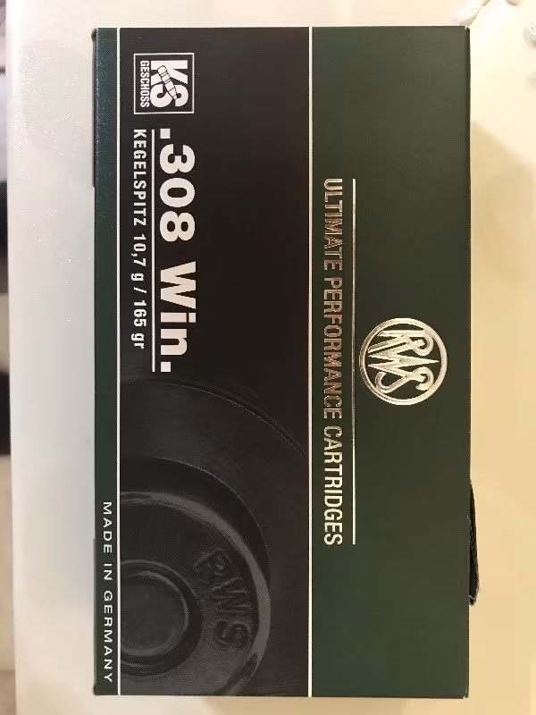 308 rws 100 Adet mermi