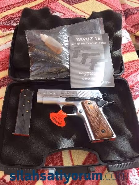 Fabrikanın ilk silahı 00001 koleksiyonerlere 45cal mc 1911 sc 12500Euro